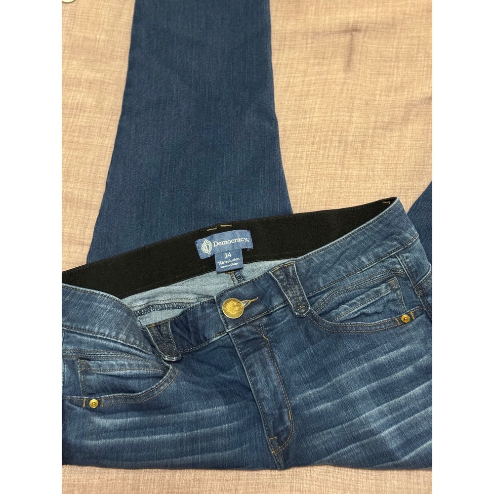 Democracy Womens Jeans 14 Blue Skinny Stretch Ab Solution - Picture 6 of 10